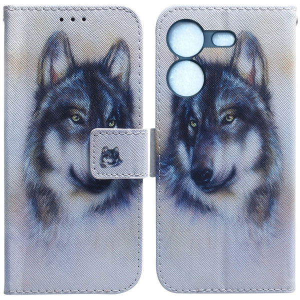 Coloured Drawing Flip Leather Phone Case