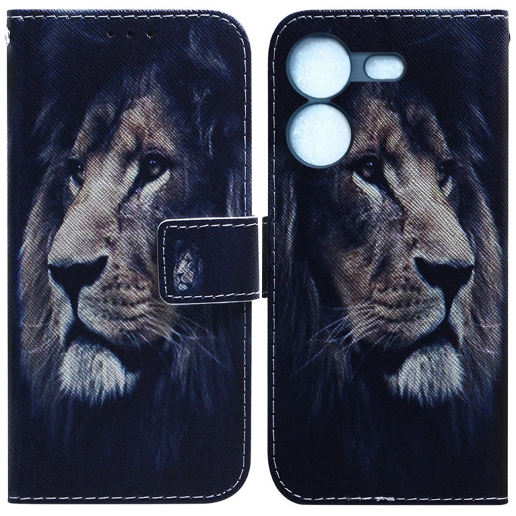 Coloured Drawing Flip Leather Phone Case