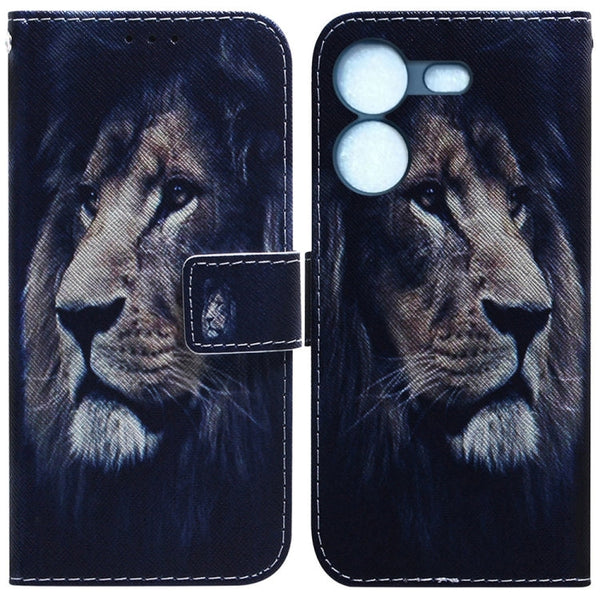 Coloured Drawing Flip Leather Phone Case