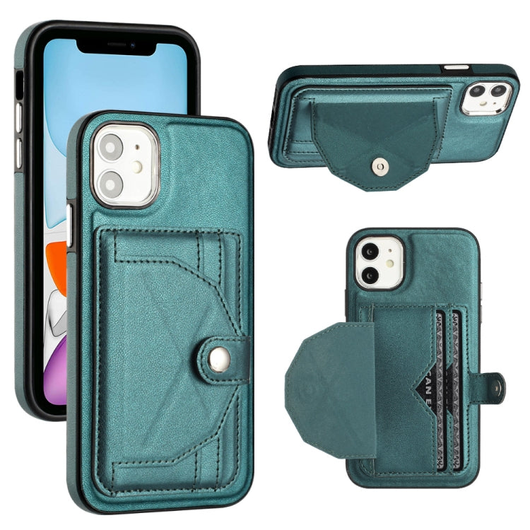 Shockproof Leather Phone Case with Card Holder, For iPhone 12 Pro Max, For iPhone 11, For iPhone 11 Pro, For iPhone 11 Pro Max
