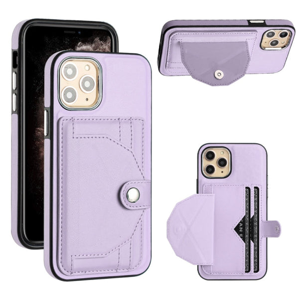 Shockproof Leather Phone Case with Card Holder, For iPhone 12 Pro Max, For iPhone 11, For iPhone 11 Pro, For iPhone 11 Pro Max