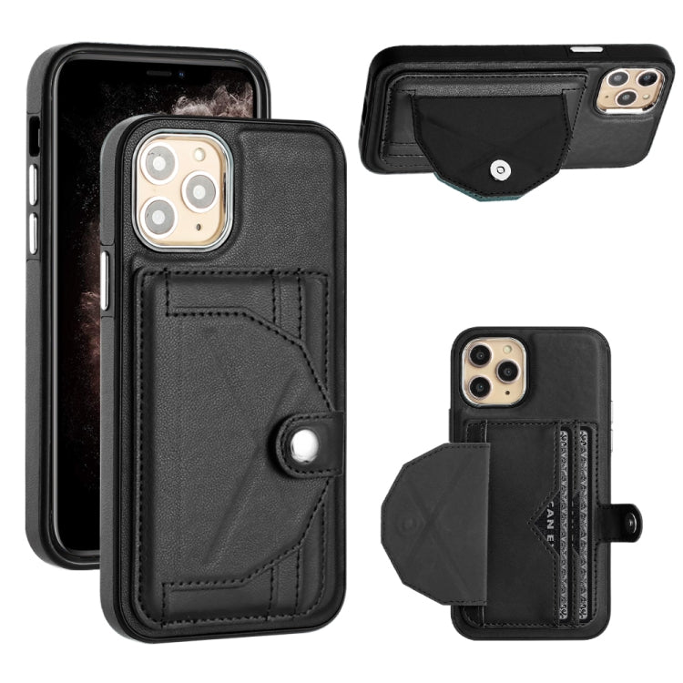 Shockproof Leather Phone Case with Card Holder, For iPhone 12 Pro Max, For iPhone 11, For iPhone 11 Pro, For iPhone 11 Pro Max