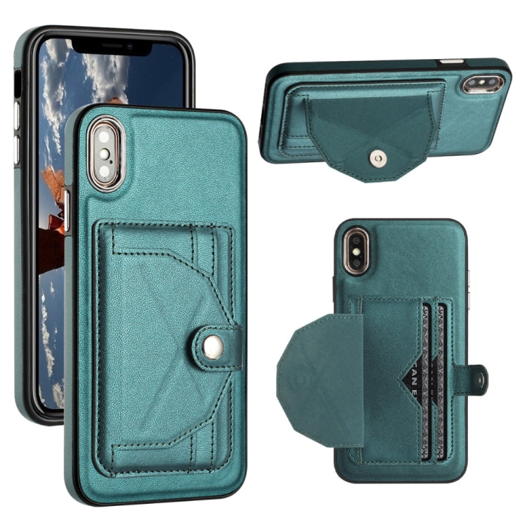 Shockproof Leather Phone Case with Card Holder, For iPhone XS Max, For iPhone XR, For iPhone X / XS, For iPhone SE 2022/SE 2020/6/7/8