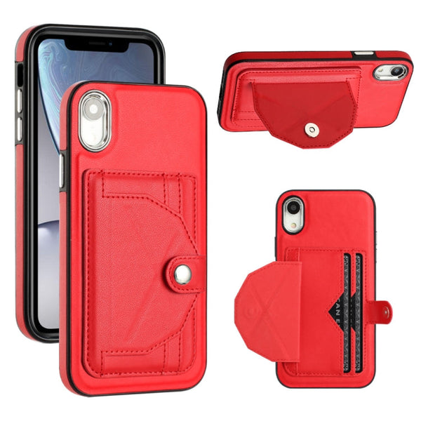 Shockproof Leather Phone Case with Card Holder, For iPhone XS Max, For iPhone XR, For iPhone X / XS, For iPhone SE 2022/SE 2020/6/7/8