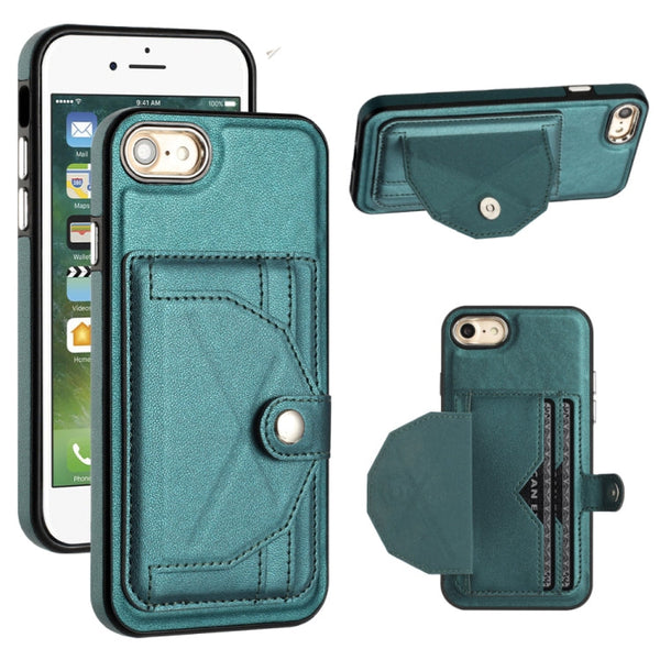 Shockproof Leather Phone Case with Card Holder, For iPhone XS Max, For iPhone XR, For iPhone X / XS, For iPhone SE 2022/SE 2020/6/7/8