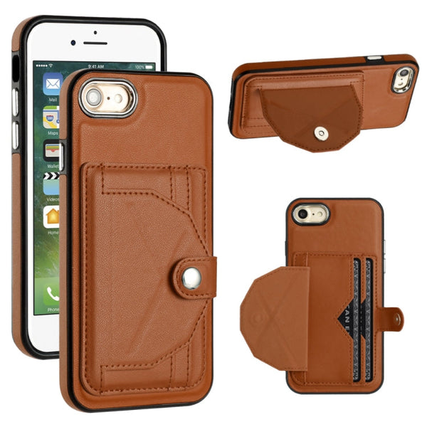 Shockproof Leather Phone Case with Card Holder, For iPhone XS Max, For iPhone XR, For iPhone X / XS, For iPhone SE 2022/SE 2020/6/7/8