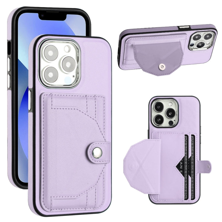 Shockproof Leather Phone Case with Card Holder, For iPhone 15 Pro Max, For iPhone 14, For iPhone 14 Plus, For iPhone 15 Pro