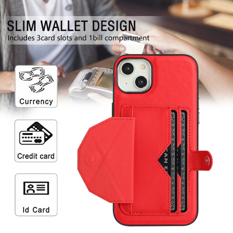 Shockproof Leather Phone Case with Card Holder, For iPhone 15 Plus, For iPhone 14 Pro, For iPhone 15, For iPhone 14 Pro Max