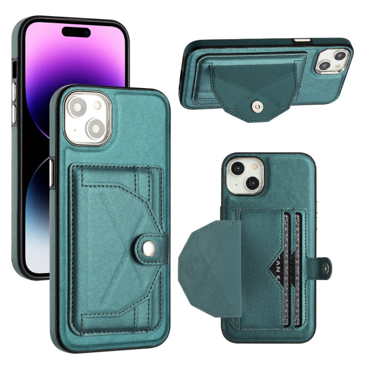 Shockproof Leather Phone Case with Card Holder, For iPhone 15 Plus, For iPhone 14 Pro, For iPhone 15, For iPhone 14 Pro Max