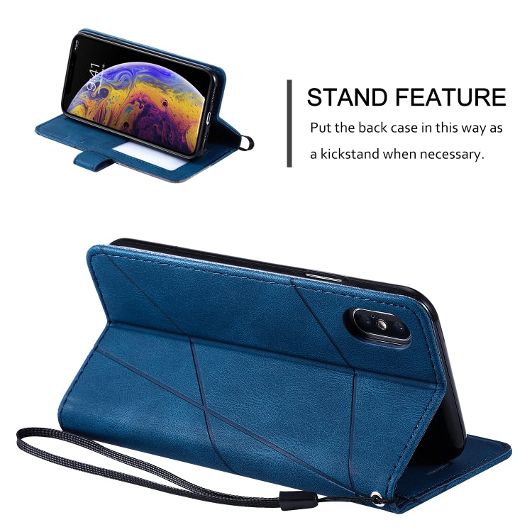 Skin Feel Splicing Horizontal Flip Leather Case with Holder & Card Slots & Wallet & Photo Frame, For iPhone XS / X, For iPhone 11, For iPhone 11 Pro, For iPhone 11 Pro Max