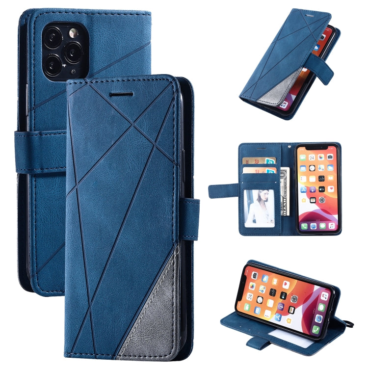 Skin Feel Splicing Horizontal Flip Leather Case with Holder & Card Slots & Wallet & Photo Frame, For iPhone XS / X, For iPhone 11, For iPhone 11 Pro, For iPhone 11 Pro Max