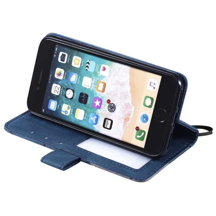 Skin Feel Splicing Horizontal Flip Leather Case with Holder & Card Slots & Wallet & Photo Frame, For iPhone SE 2022 / SE 2020 / 8 / 7, For Xiaomi Redmi Note 8, For Xiaomi Redmi Note 8 Pro