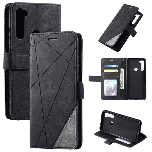 Skin Feel Splicing Horizontal Flip Leather Case with Holder & Card Slots & Wallet & Photo Frame, For iPhone SE 2022 / SE 2020 / 8 / 7, For Xiaomi Redmi Note 8, For Xiaomi Redmi Note 8 Pro