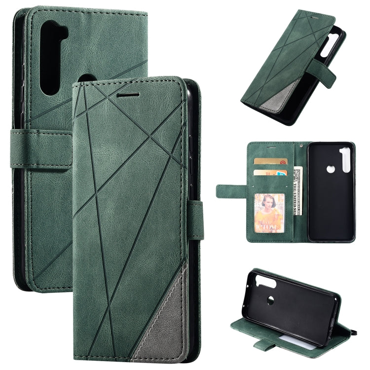 Skin Feel Splicing Horizontal Flip Leather Case with Holder & Card Slots & Wallet & Photo Frame, For iPhone SE 2022 / SE 2020 / 8 / 7, For Xiaomi Redmi Note 8, For Xiaomi Redmi Note 8 Pro