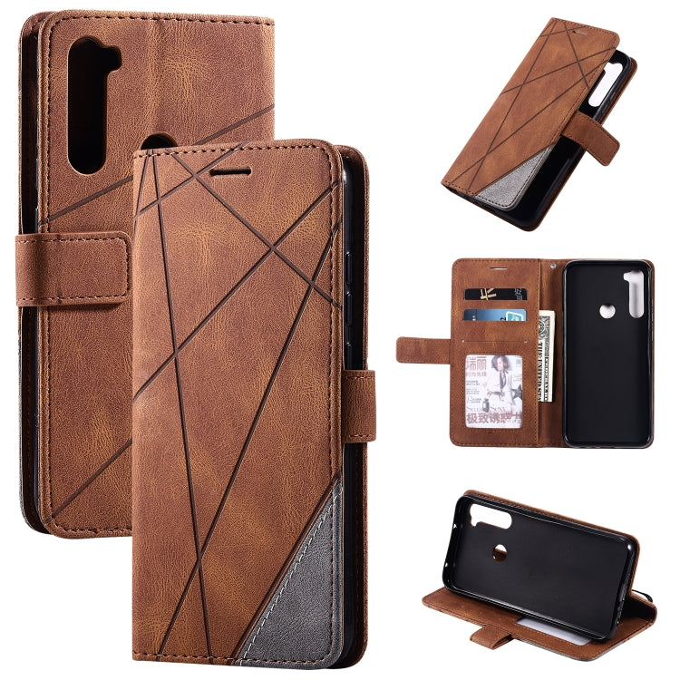 Skin Feel Splicing Horizontal Flip Leather Case with Holder & Card Slots & Wallet & Photo Frame, For iPhone SE 2022 / SE 2020 / 8 / 7, For Xiaomi Redmi Note 8, For Xiaomi Redmi Note 8 Pro