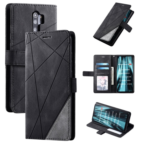 Skin Feel Splicing Horizontal Flip Leather Case with Holder & Card Slots & Wallet & Photo Frame, For iPhone SE 2022 / SE 2020 / 8 / 7, For Xiaomi Redmi Note 8, For Xiaomi Redmi Note 8 Pro