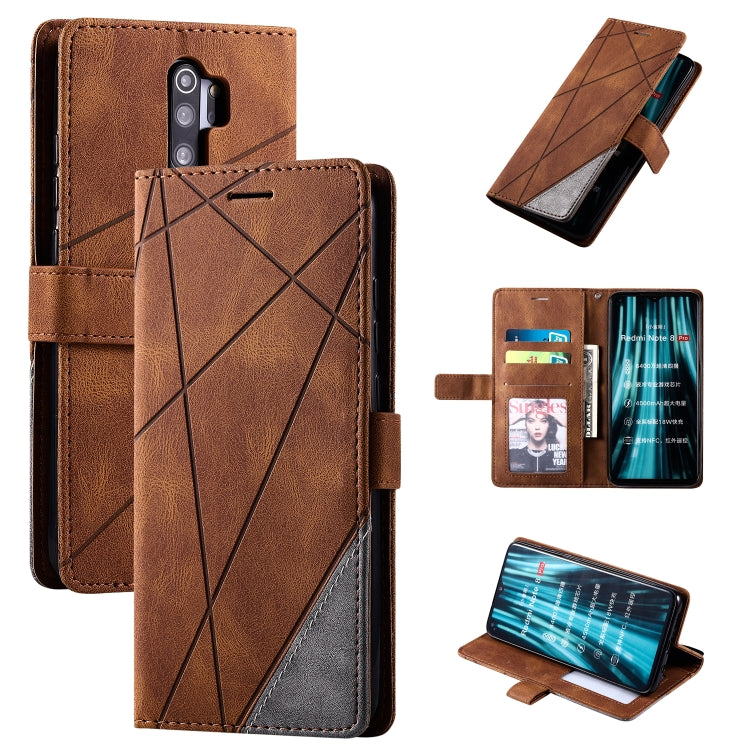 Skin Feel Splicing Horizontal Flip Leather Case with Holder & Card Slots & Wallet & Photo Frame, For iPhone SE 2022 / SE 2020 / 8 / 7, For Xiaomi Redmi Note 8, For Xiaomi Redmi Note 8 Pro