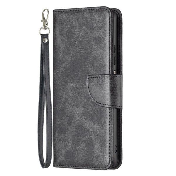Lambskin Texture Pure Color Flip Leather Phone Case