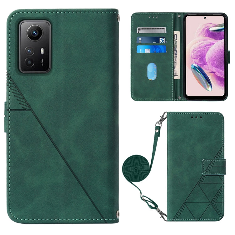 Crossbody 3D Embossed Flip Leather Phone Case