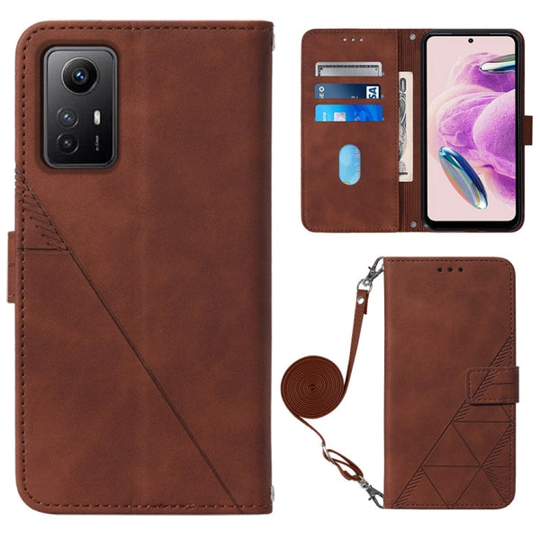 Crossbody 3D Embossed Flip Leather Phone Case
