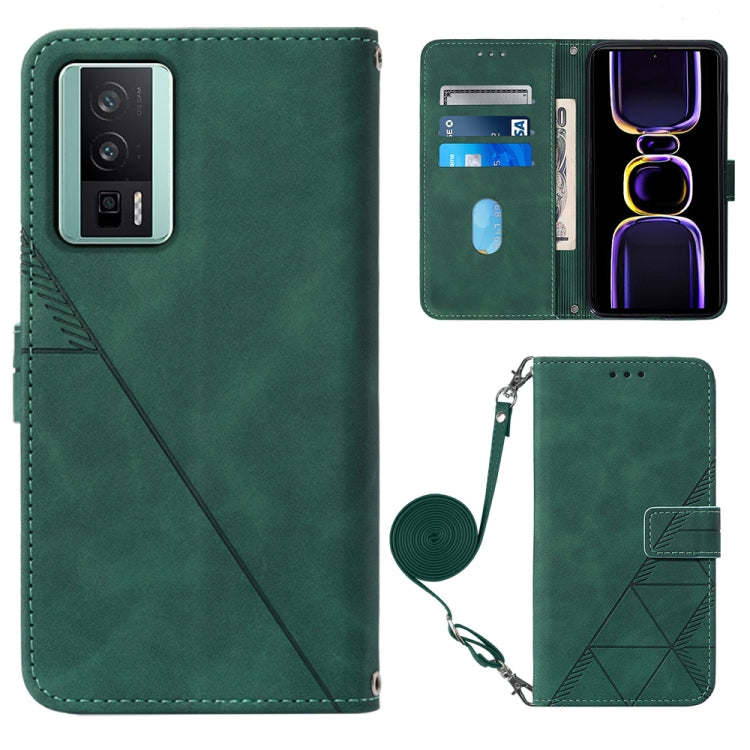 Crossbody 3D Embossed Flip Leather Phone Case