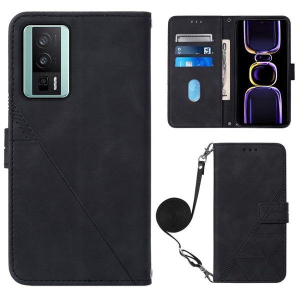 Crossbody 3D Embossed Flip Leather Phone Case
