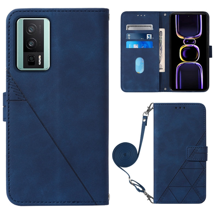 Crossbody 3D Embossed Flip Leather Phone Case