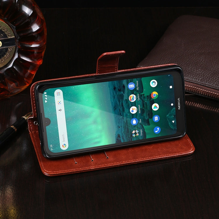 idewei 30053A Crazy Horse Texture Horizontal Flip Leather Case with Holder & Card Slots & Wallet