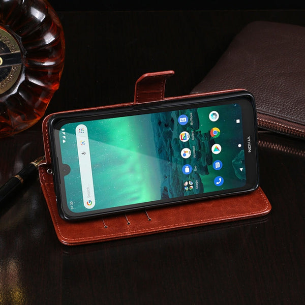 idewei 30053A Crazy Horse Texture Horizontal Flip Leather Case with Holder & Card Slots & Wallet