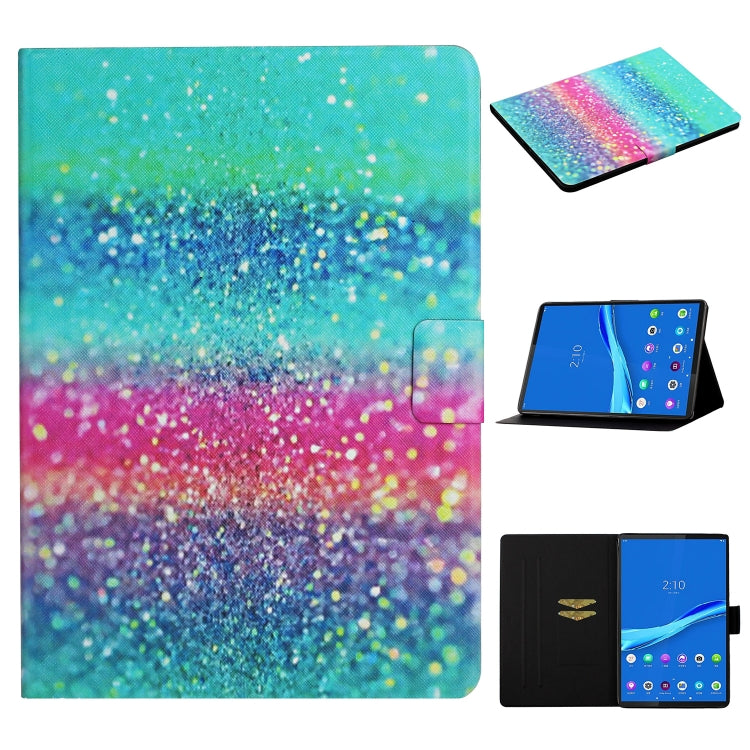Colored Drawing Pattern Horizontal Flip Leather Case with Holder & Card Slots & Sleep / Wake-up Function