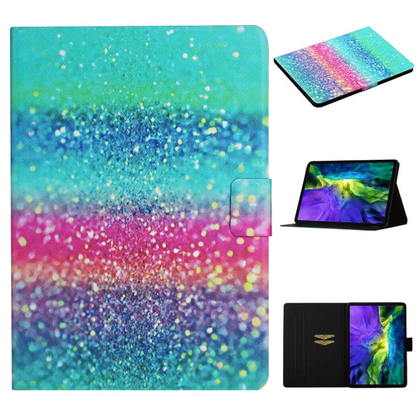 Colored Drawing Pattern Horizontal Flip Leather Case with Holder & Card Slots & Sleep / Wake-up Function