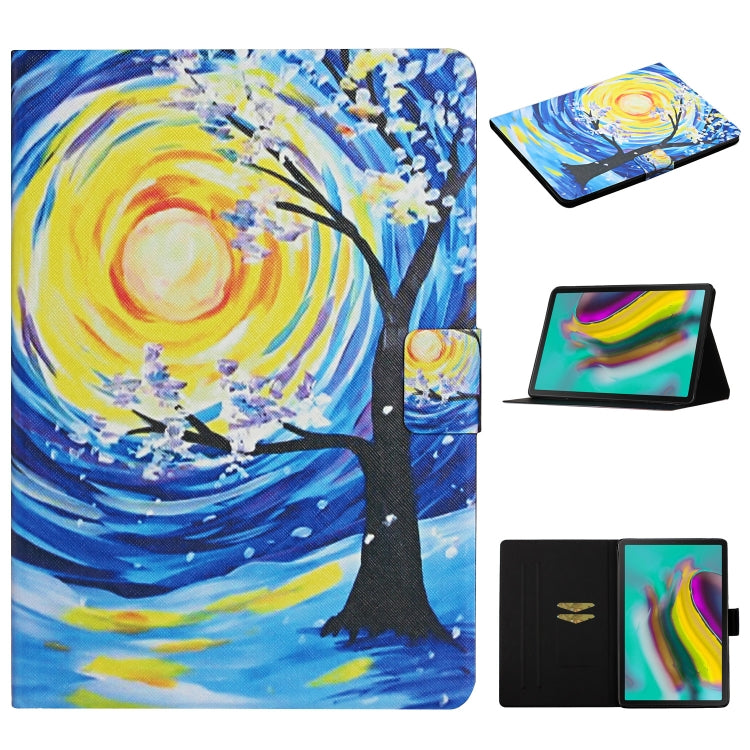 Colored Drawing Pattern Horizontal Flip Leather Case with Holder & Card Slots & Sleep / Wake-up Function