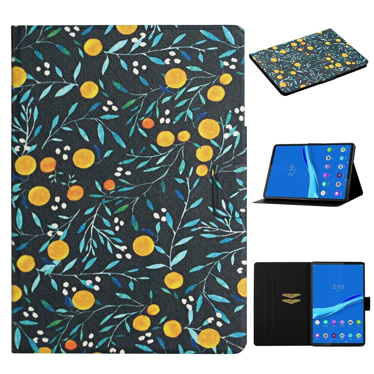 Flower Pattern Horizontal Flip Leather Case with Card Slots & Holder