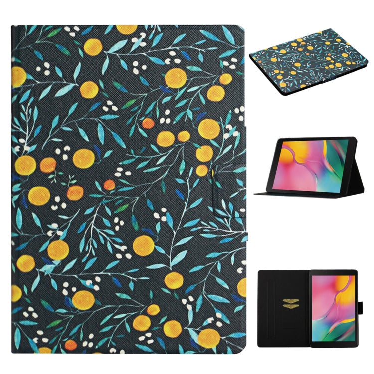 Flower Pattern Horizontal Flip Leather Case with Card Slots & Holder