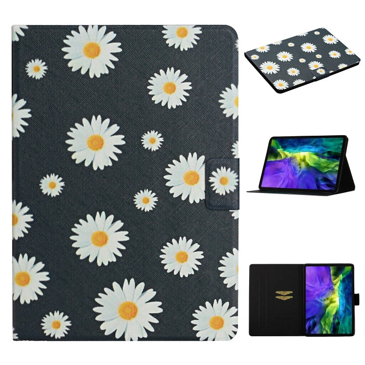 Flower Pattern Horizontal Flip Leather Case with Card Slots & Holder