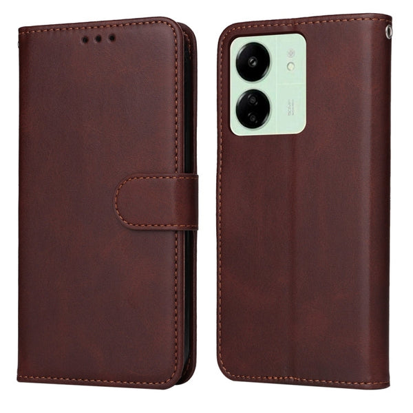 Classic Calf Texture Flip Leather Phone Case
