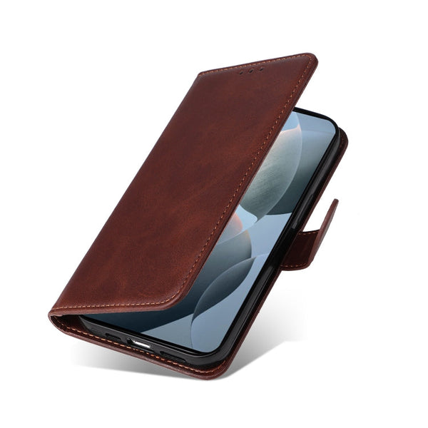 Classic Calf Texture Flip Leather Phone Case