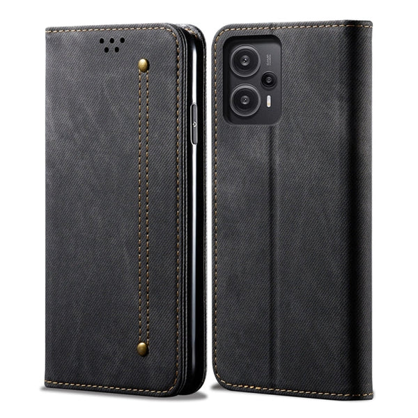 Denim Texture Casual Style Flip Leather Phone Case, For Xiaomi Redmi Note 12 Turbo / Poco F5