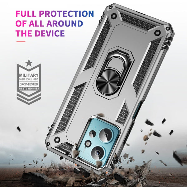 Shockproof TPU + PC Phone Case with Holder