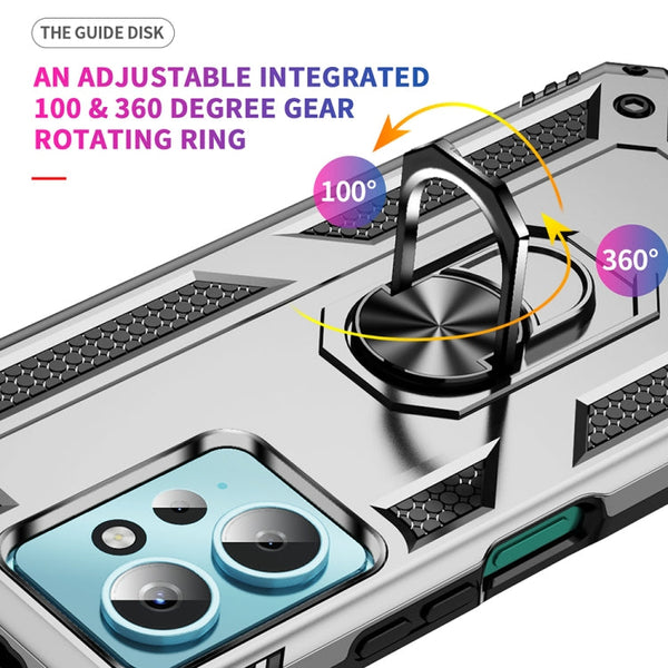 Shockproof TPU + PC Phone Case with Holder