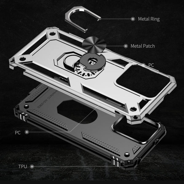 Shockproof TPU + PC Phone Case with Holder