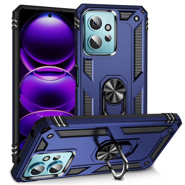 Shockproof TPU + PC Phone Case with Holder