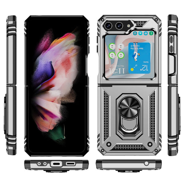 Shockproof TPU + PC Phone Case with Holder