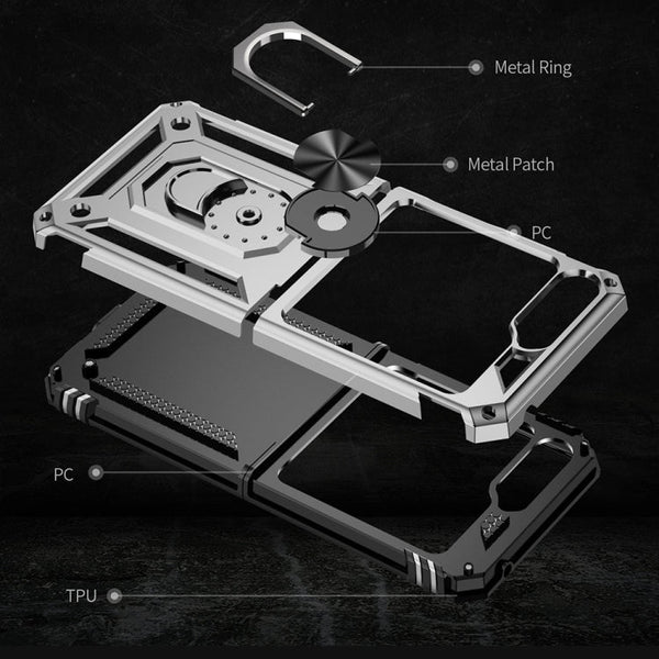 Shockproof TPU + PC Phone Case with Holder