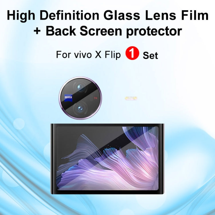 1 Sets imak Tempered Glass Rear Camera Protection Ring + Glass Rear Screen Sticker