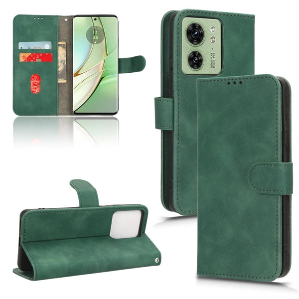 Skin Feel Magnetic Flip Leather Phone Case