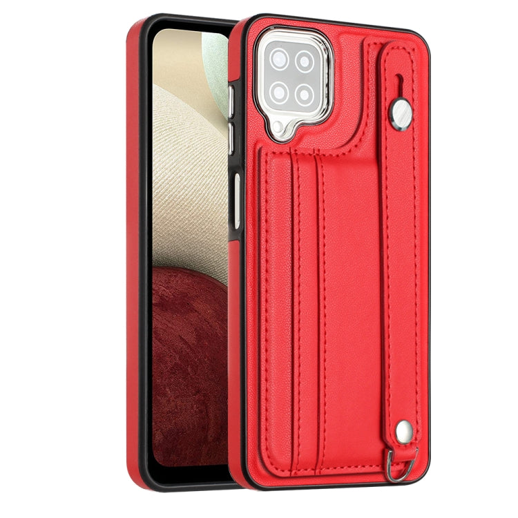Shockproof Leather Phone Case with Wrist Strap