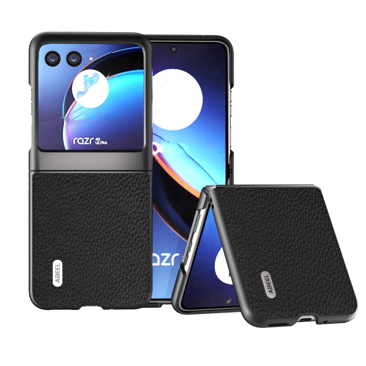 ABEEL Genuine Leather Litchi Texture Phone Case