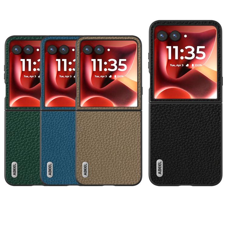 ABEEL Genuine Leather Litchi Texture Phone Case