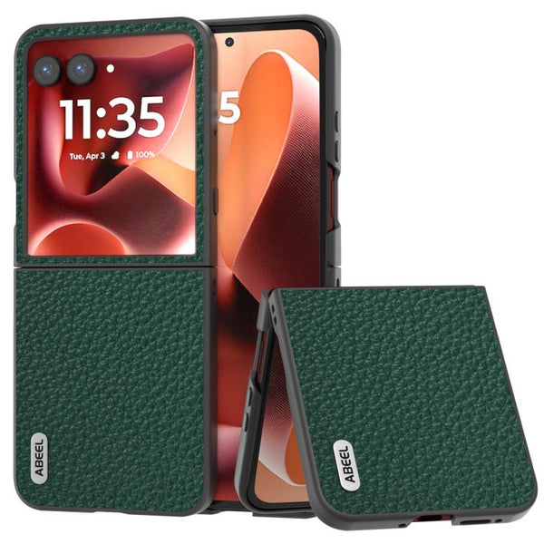 ABEEL Genuine Leather Litchi Texture Phone Case